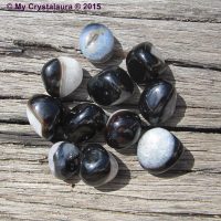 Black Agate and Quartz