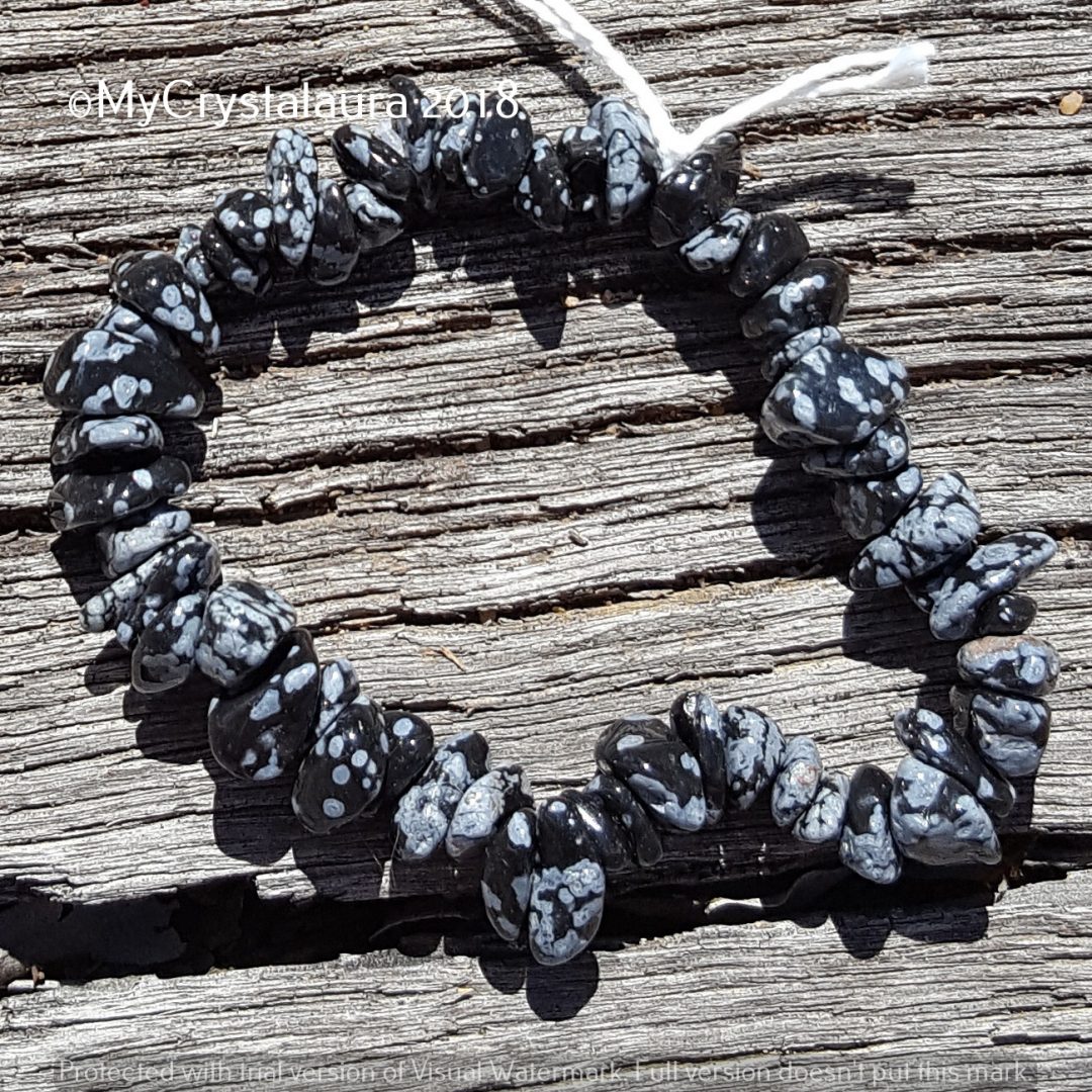 snowflake obsidian bracelet snowflake obsidian bracelet