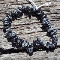 Snowflake Obsidian Bracelet