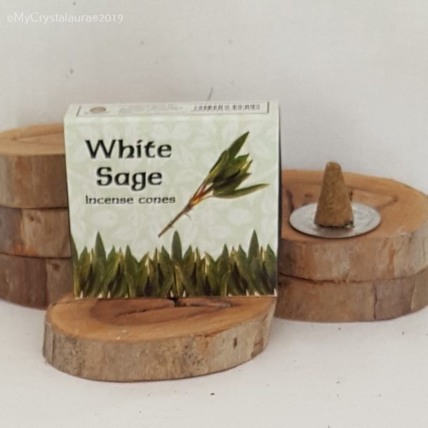 White Sage Incense Cones Kamini Incense Cones My CrystalAura