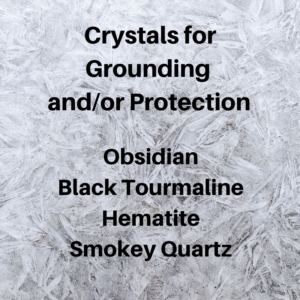Crystals for Grounding and/or Protection