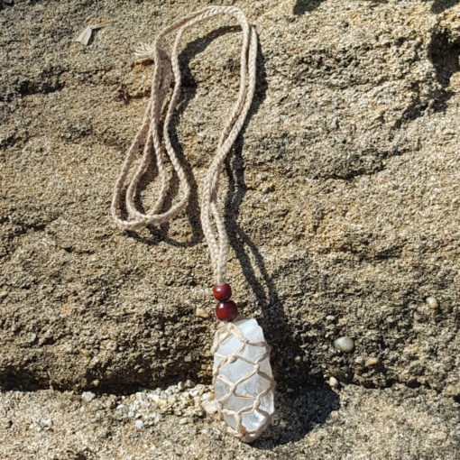 Macrame Crystal necklace