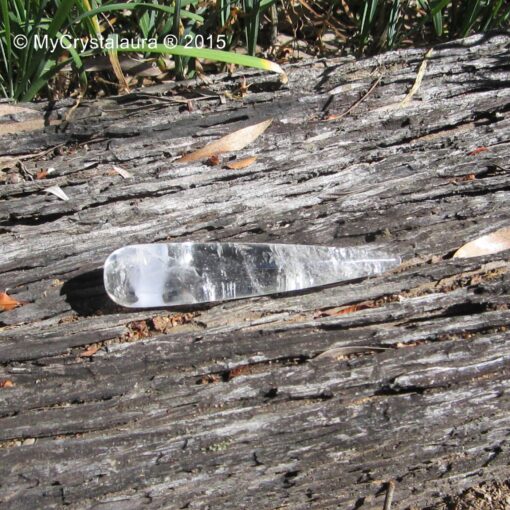 clear quartz crystal wand