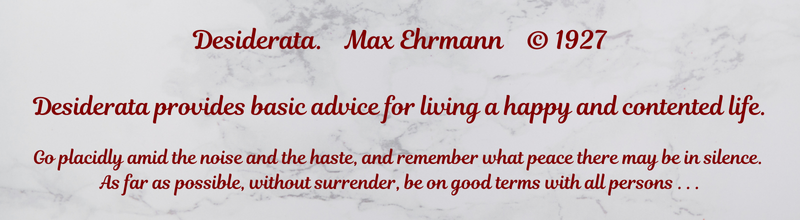 Desiderata Allied with Crystals