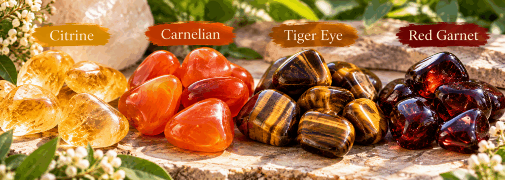 sanguine personality crystals